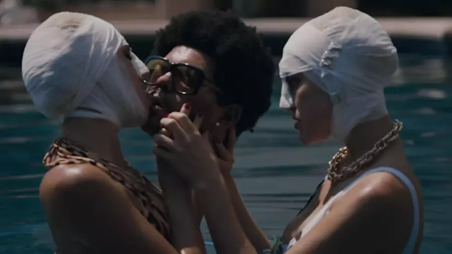 Pysäytyskuva The Weeknd -yhtyeen musiikkivideosta