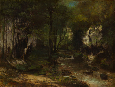 Gustave Courbet: Le Ruisseau du Puits-Noir; vallée de la Loue (1855)